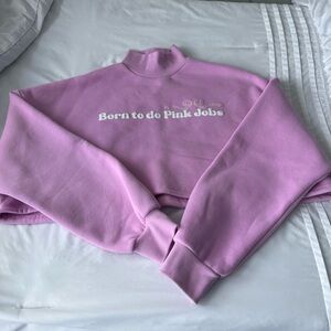Strawberry Milk Mob Light Pink Turtleneck